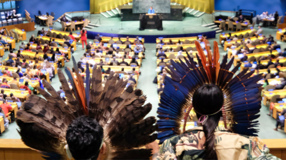 Indigenous Peoples attend the U.N. Permanent Forum on Indigenous Issues by Linda Dutan (Cañari)/For Nia Tero.