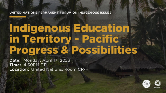 Indigenous Education in Territory - Pacific Progress & Possibilities - UN Permanent Form