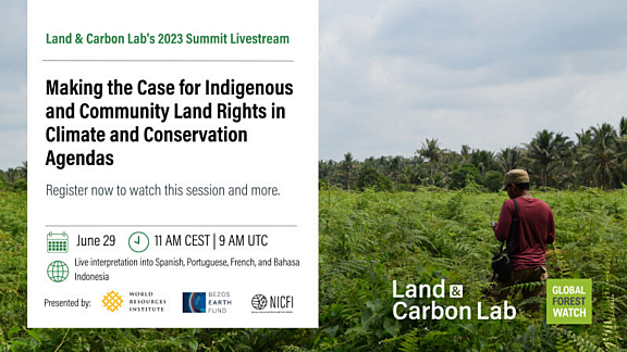 Livestream Event - "Making the Case for Indigenous and Community Land Rights in Climate and Conservation Agendas, June 29th 2023