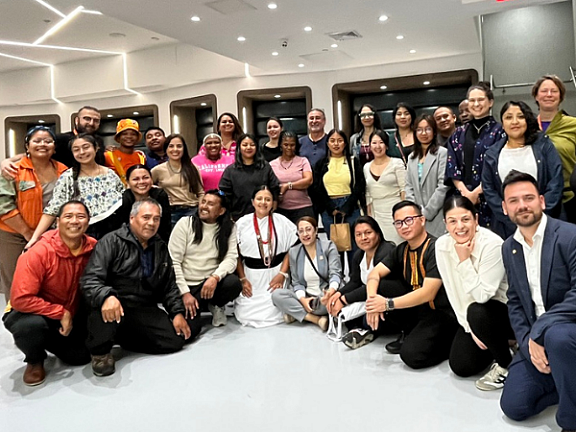 Participants at human rights training held during U.N. Permanent Forum on Indigenous Issues in 2025.
